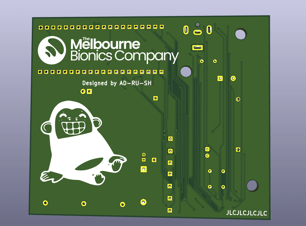 Ares control PCB — Melbourne Bionics